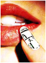 nails lips